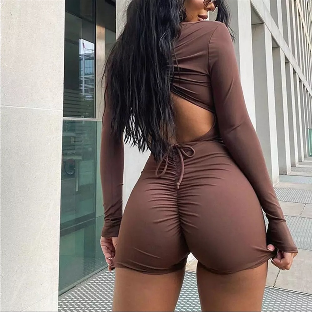 Brown romper